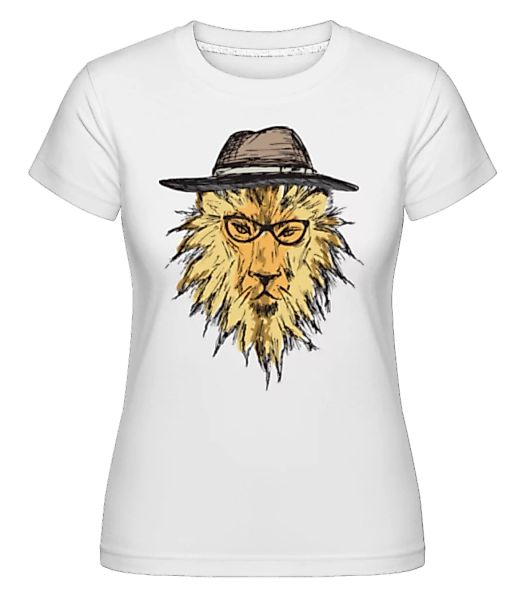 Hipster Löwe mit Hut · Shirtinator Frauen T-Shirt günstig online kaufen