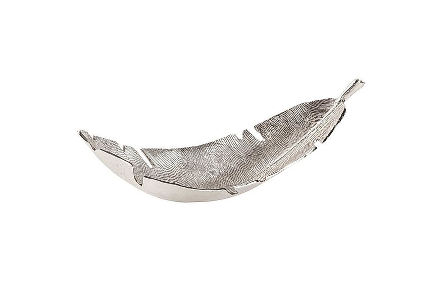 riess-ambiente Dekoschale SILVER LEAF 62cm silber (Einzelartikel, 1 St), Es günstig online kaufen