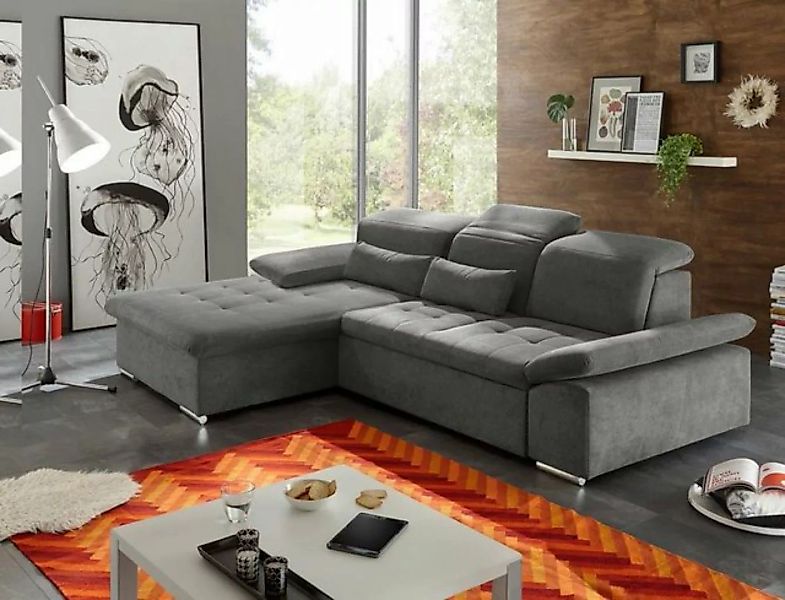 ED EXCITING DESIGN Ecksofa, Wayne Ecksofa 276x188 cm Couch Eckcouch Sofa An günstig online kaufen
