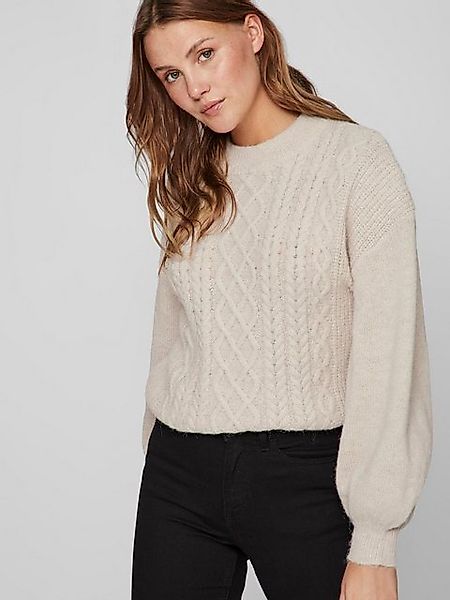 Vila Strickpullover VICHINTI O-NECK CABLE KNIT TOP/SU-NOOS günstig online kaufen