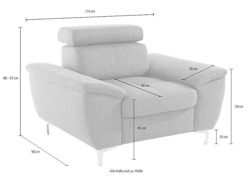 exxpo - sofa fashion Sessel »Azzano« günstig online kaufen