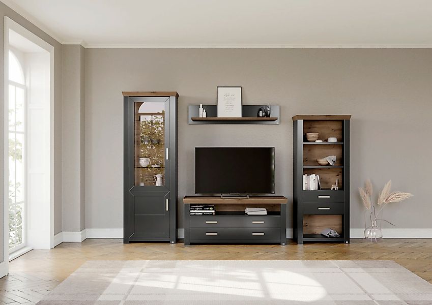 set one by Musterring Wohnwand "York" 4 Stk. tlg. günstig online kaufen