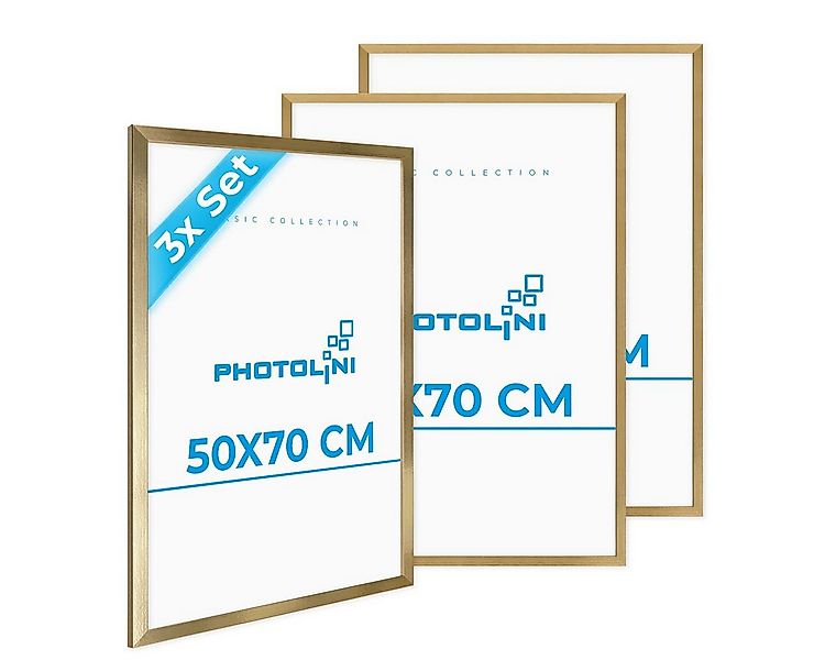 PHOTOLINI Bilderrahmen 3er Set, stabiles MDF-Holz, mit Acrylglas, extra Zub günstig online kaufen