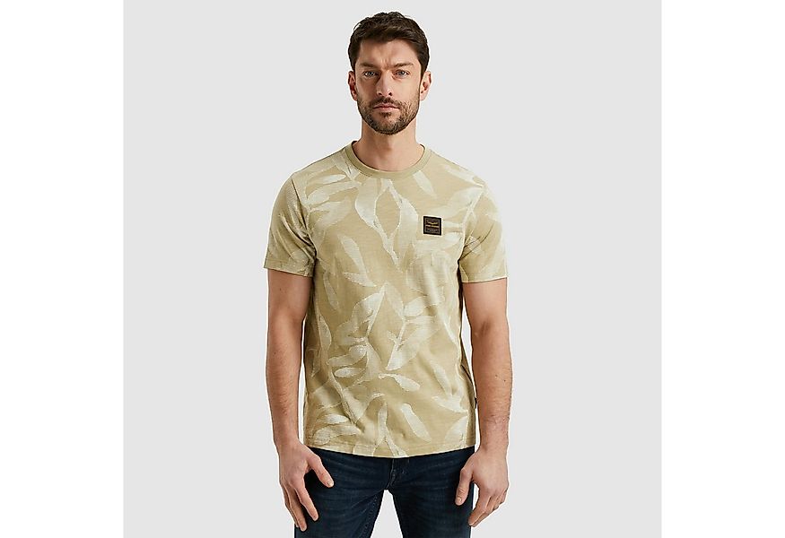 PME LEGEND T-Shirt Short sleeve r-neck slub jersey aop mit All-Over Print günstig online kaufen