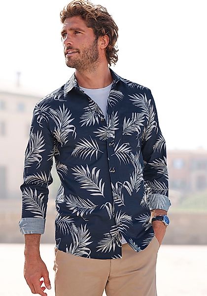 John Devin Hawaiihemd Regular Fit, Langarm, günstig online kaufen