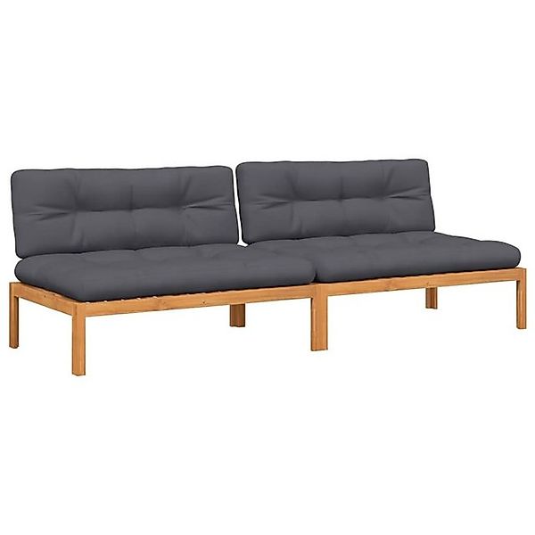 vidaXL Loungesofa Garten-Mittelsofas aus Paletten mit günstig online kaufen