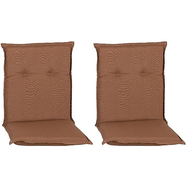 Beo Sitzauflage Niedriglehner Tolonaro 2er-Set DunkelBraun günstig online kaufen