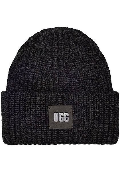 UGG Beanie W CHUNKY RIB BEANIE Wintermütze, Strickmütze mit Logobadge günstig online kaufen