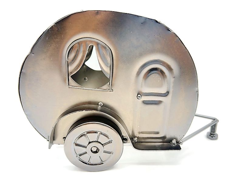 eXODA Weinflaschenhalter Campingwagen aus Metall, (1x günstig online kaufen