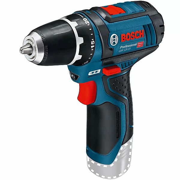 Bosch Professional Akku-Bohrschrauber GSR 12V-15 C Solo günstig online kaufen