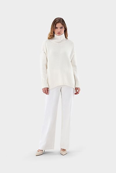 Oversized Rollkragenpullover mit Kaschmir günstig online kaufen
