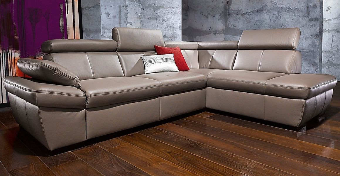 exxpo - sofa fashion Ecksofa "Salerno, Funktionssofa, hoher Sitzkomfort, Br günstig online kaufen