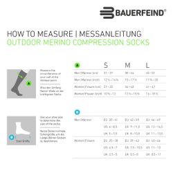 Bauerfeind Sportsocken "Outdoor Merino Compression Socks" mit Kompression, günstig online kaufen