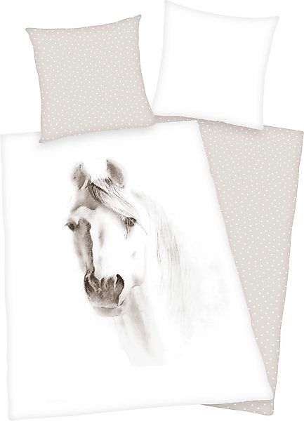 Herding Young Collection Wendebettwäsche "Pferd" mit tollem Pferde Motiv günstig online kaufen