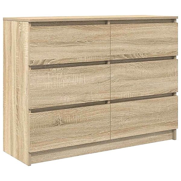 vidaXL Sideboard Sonoma-Eiche 100x35x76 cm Holzwerkstoff 3328500 günstig online kaufen
