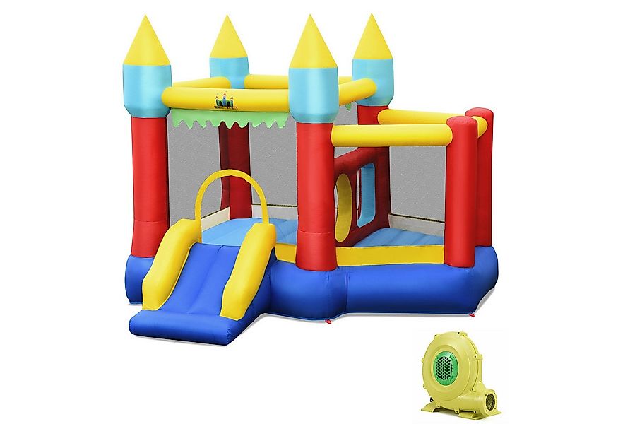 COSTWAY Hüpfburg, (2-tlg), mit Gebläse, Rutsche, Tragetasche günstig online kaufen