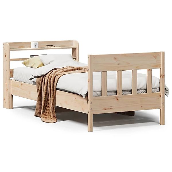 vidaXL Massivholzbett ohne Matratze 75x190 cm Kiefernholz 3307029 günstig online kaufen