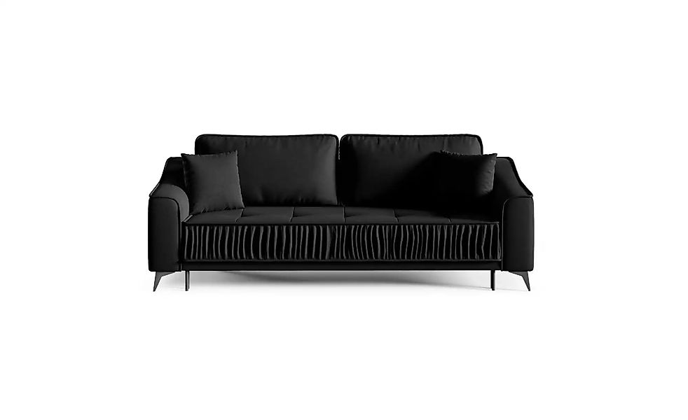 Selsey Schlafsofa Louisos   ¦ schwarz ¦ Maße (cm): B: 249 H: 100 Polstermöb günstig online kaufen
