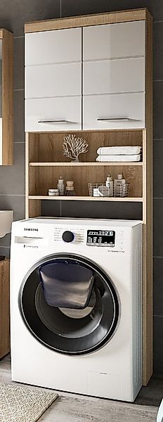 Inn.Furn Waschmaschinenumbauschrank Mambo (Überbauschrank in weiß Hochglanz günstig online kaufen