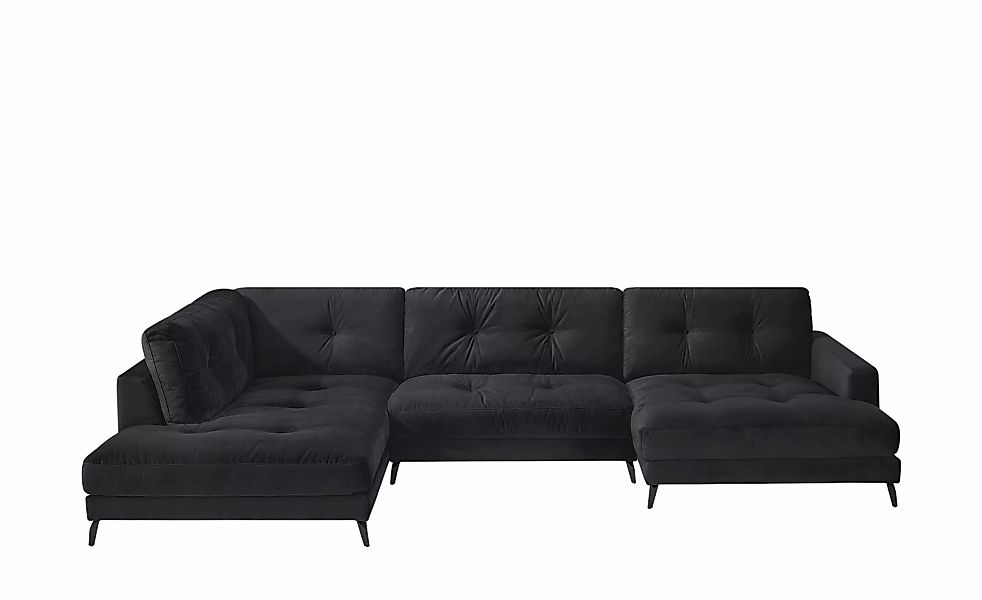 Jette Home Wohnlandschaft aus Samt Jette Return  ¦ schwarz ¦ Maße (cm): B: günstig online kaufen