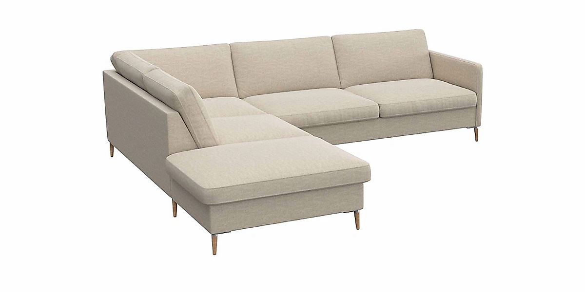 FLEXLUX Ecksofa "Fiore, super Sitzkomfort durch Kaltschaum im Sitz, L-Form" günstig online kaufen