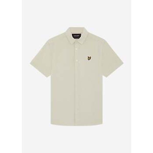 Lyle & Scott  Kurzarm Hemdbluse Short sleeve linen blend shirt - cove günstig online kaufen