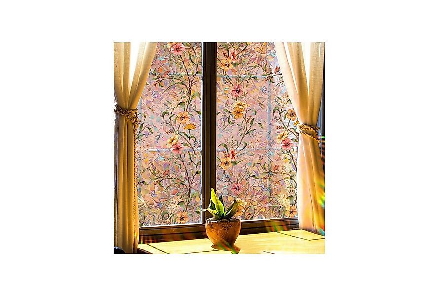 Coonoor Fensterfolie Statisch Haftende Blumen Fensteraufkleber Blickdichte günstig online kaufen