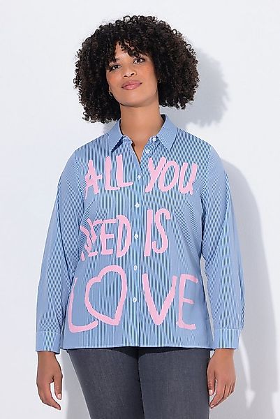 Angel of Style Hemdbluse Streifenbluse Loose Fit Schriftzug günstig online kaufen