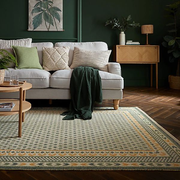 FLAIR RUGS Teppich "MARA JUTE" rechteckig 1 mm Höhe Gewebter Jute-Bordürent günstig online kaufen