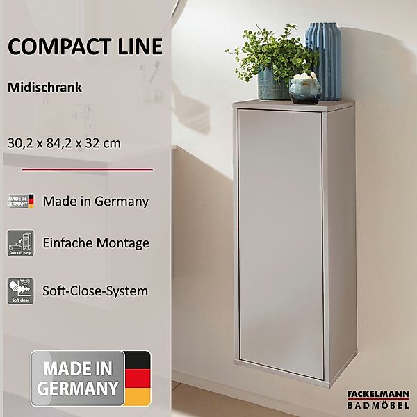FACKELMANN Midischrank Midischrank, Badschrank, Badezimmerschrank, Stauraum günstig online kaufen