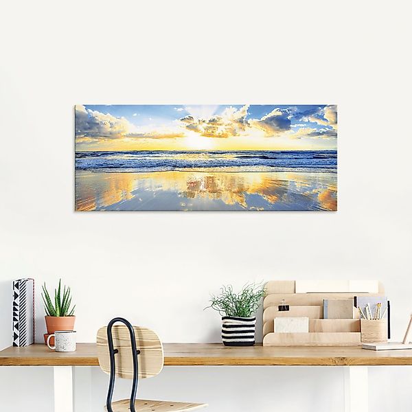 Artland Glasbild Sonnenaufgang über dem Ozean, günstig online kaufen