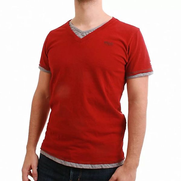M.O.D T-Shirt Men - WI12-TS777 - Red-Grey Melange günstig online kaufen