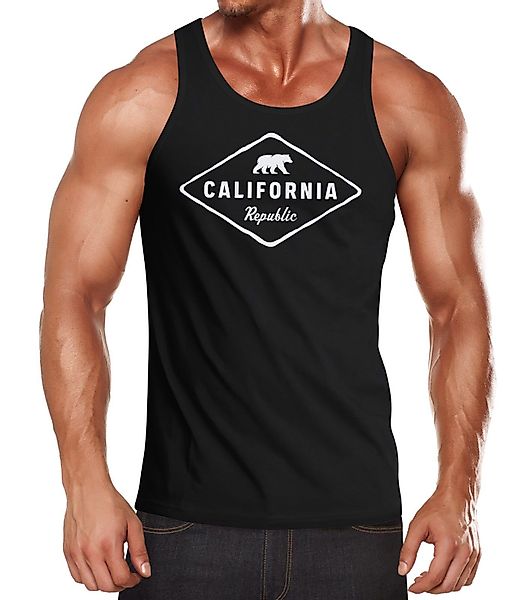 Neverless Tanktop Herren Tank-Top California Republic günstig online kaufen