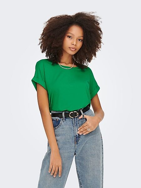 ONLY T-Shirt "ONLMOSTER – Kurzarmshirt mit Aufschlag und klassischem Look", günstig online kaufen