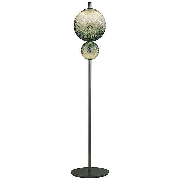 OLEV LED-Stehlampe TERRA&LUNA, grün, Metall/Glas, 184 cm 927 günstig online kaufen