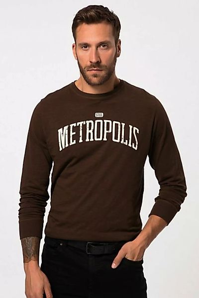 JP1880 T-Shirt Langarmshirt Rundhals Metropolis Print Tall günstig online kaufen