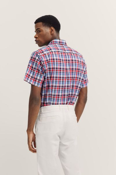 bugatti Kurzarmhemd mit Karo-Muster günstig online kaufen