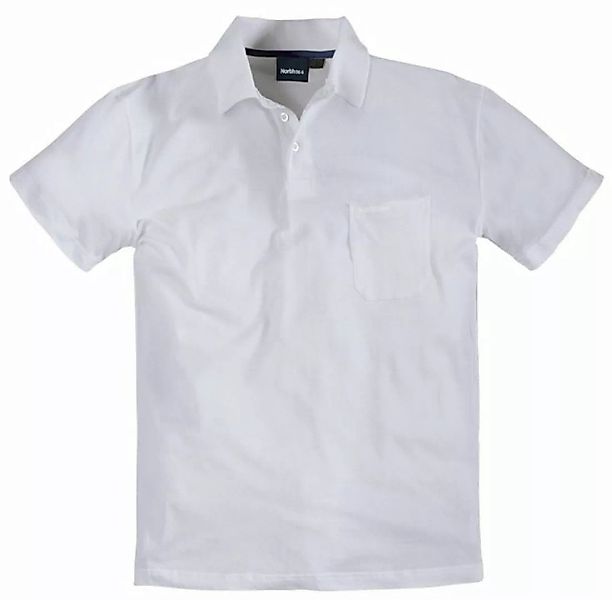 north 56 4 Poloshirt Poloshirt mit Brusttasche von Allsize, weiß günstig online kaufen
