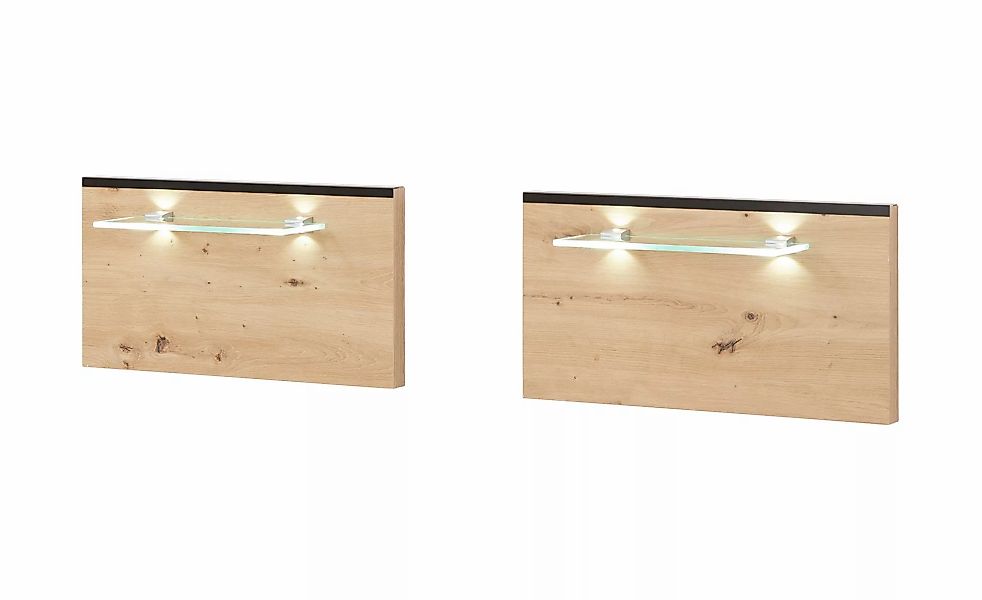 Aufsatzpaneel für Nachtkommode  Birmingham ¦ holzfarben ¦ Massivholz,Glas ¦ günstig online kaufen