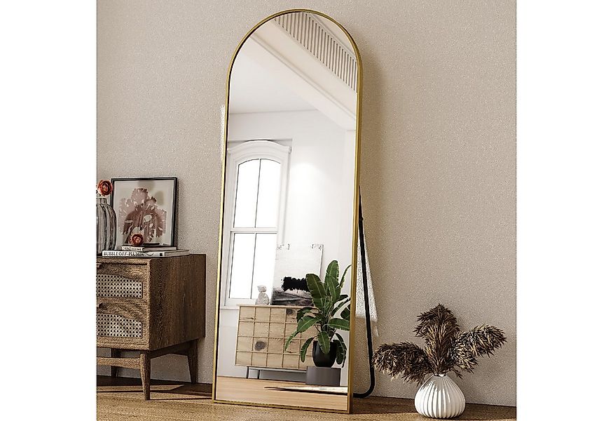 BEAUTYPEAK Standspiegel Bogenspiegel mit Alu-Rahmen (Wandspiegel erhältlich günstig online kaufen