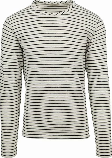 Dstrezzed Pullover Dylan Streifen Weiß - Größe XL günstig online kaufen