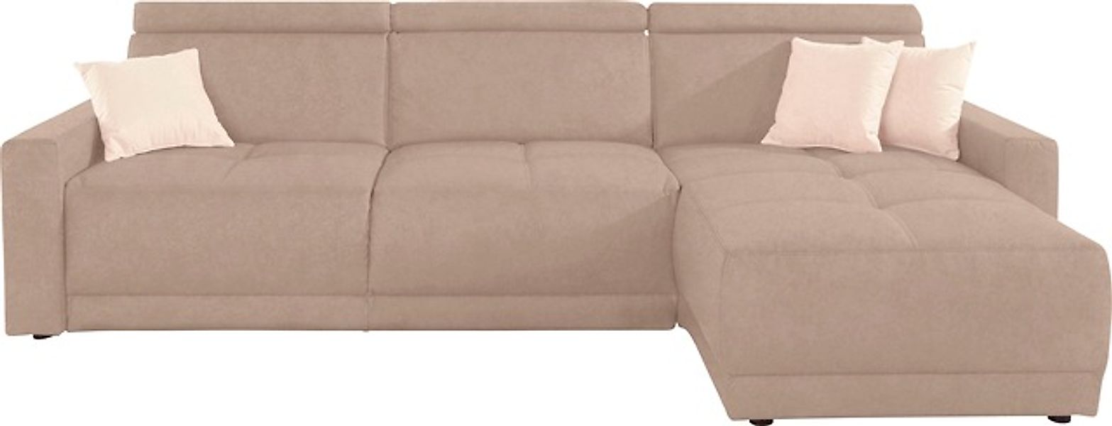 DOMO collection Ecksofa »Ava mit moderner Sitzheftung & toller Doppelnaht, günstig online kaufen