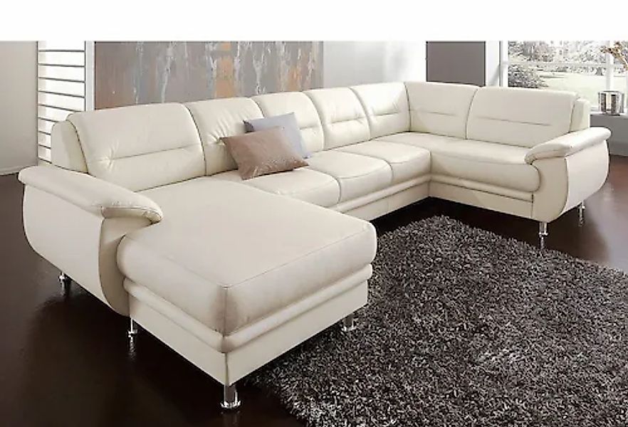 sit&more Wohnlandschaft »Mailand U-Form, B: 312 cm« optional Bettfunktion günstig online kaufen