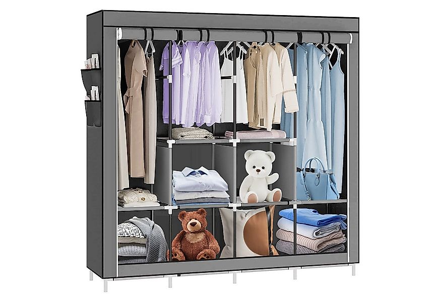 JEOBEST Kleiderschrank Stoffschrank, Kleiderschrank mit Kleiderstange und A günstig online kaufen