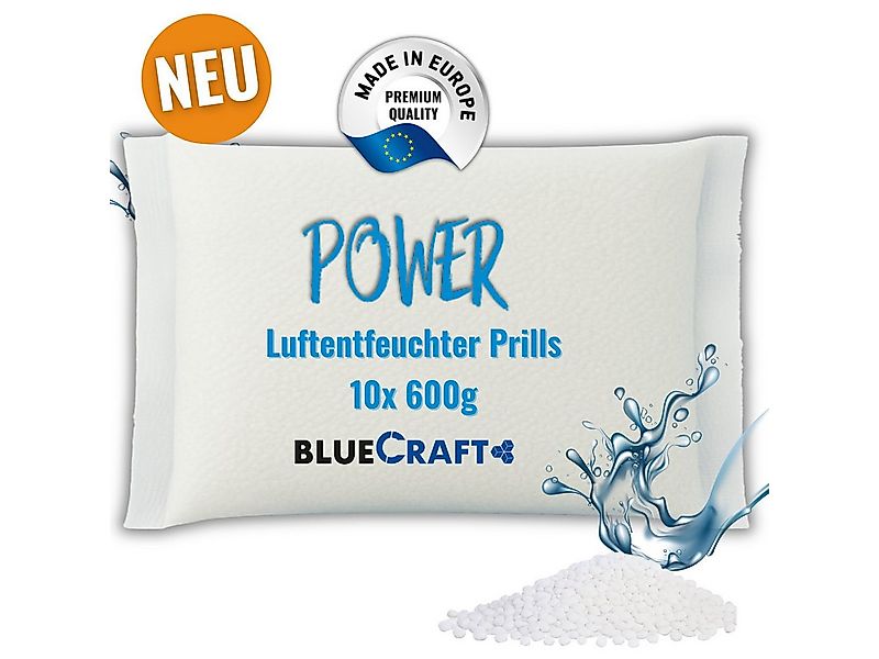 BlueCraft Granulat-Luftentfeuchter 10x 600g Prills im Vliesbeutel Nachfüllp günstig online kaufen