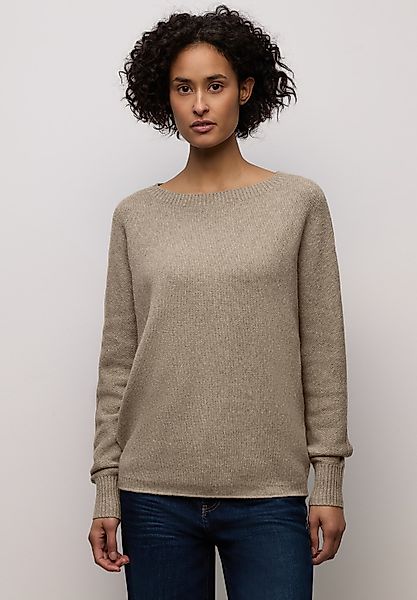 STREET ONE Strickpullover mit Materialmix günstig online kaufen