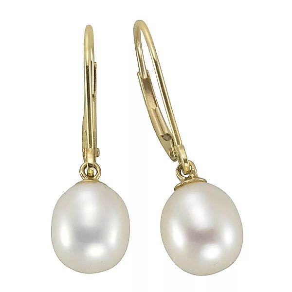 Vivance Paar Ohrhänger "375 Gold Perle 8-8,5mm" günstig online kaufen