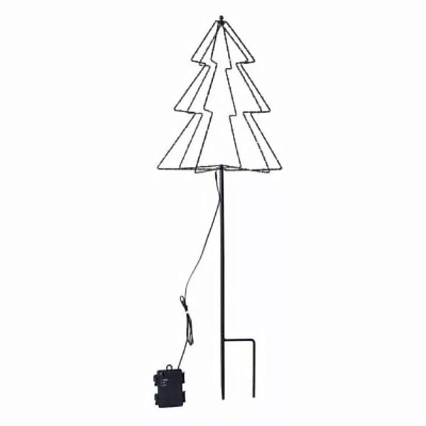 MARELIDA LED Baum 3D Gartenstecker 52LED mit Timer Außen H: 75cm schwarz  E günstig online kaufen