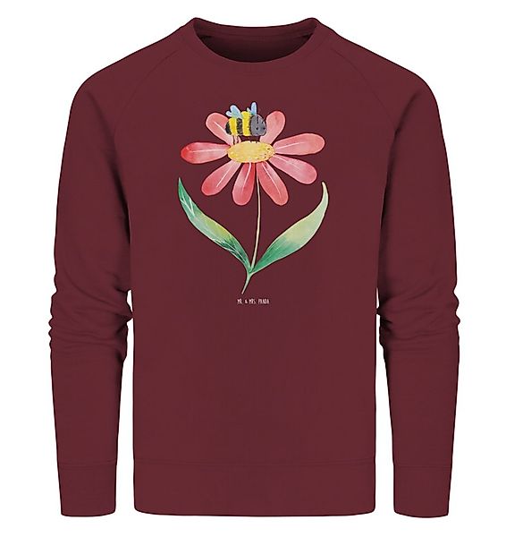 Mr. & Mrs. Panda Longpullover Größe S Hummel Blume - Burgundy - Geschenk, W günstig online kaufen