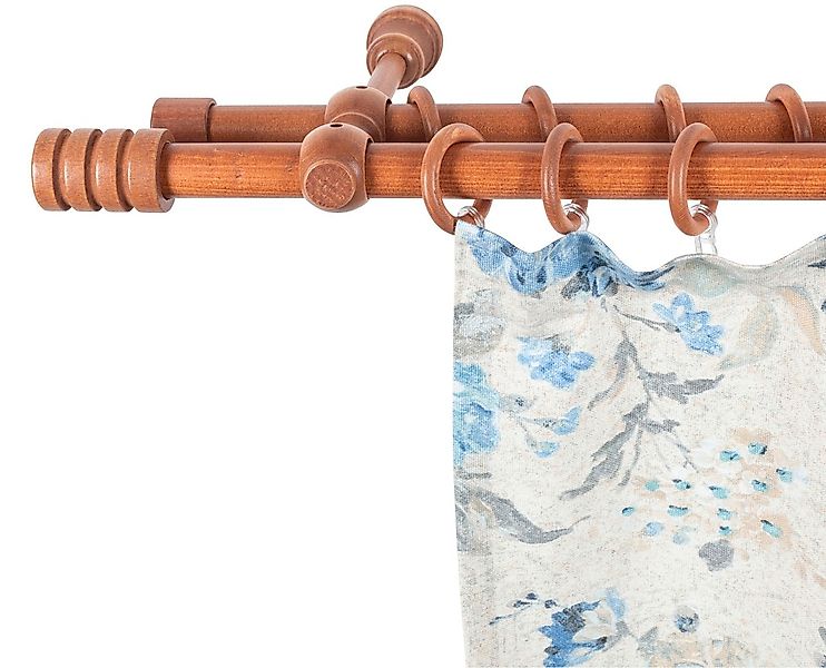 SN DECO GROUP Gardinenstange "Pisa" 2 läufig-läufig Fixmaß 28 mm, Holz, ver günstig online kaufen